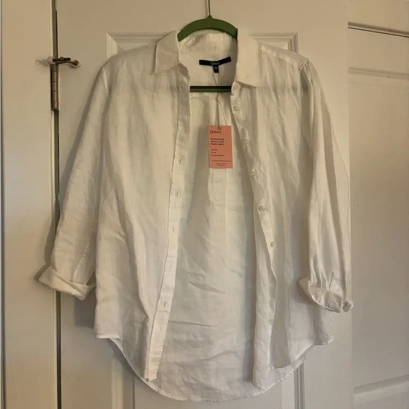 NWT Quince 100% European Linen Long-Sleeve Shirt - Picture 10 of 13